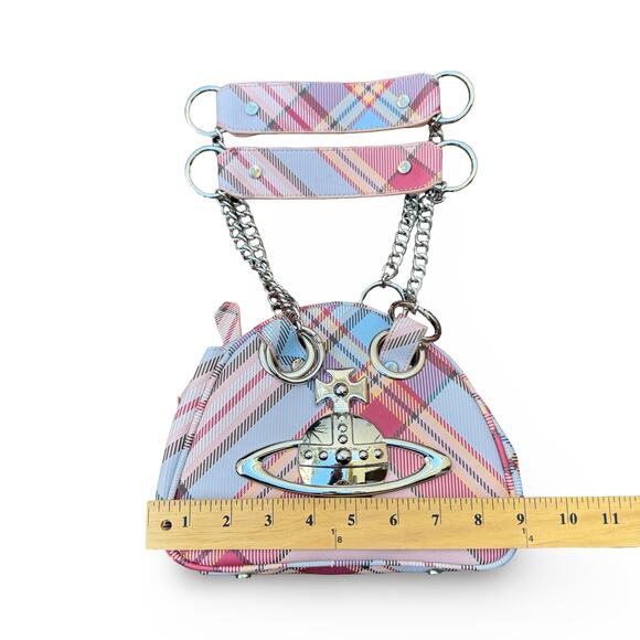 Vivienne Westwood Archive Orb Chain Plaid Bag - Picture 4 of 8